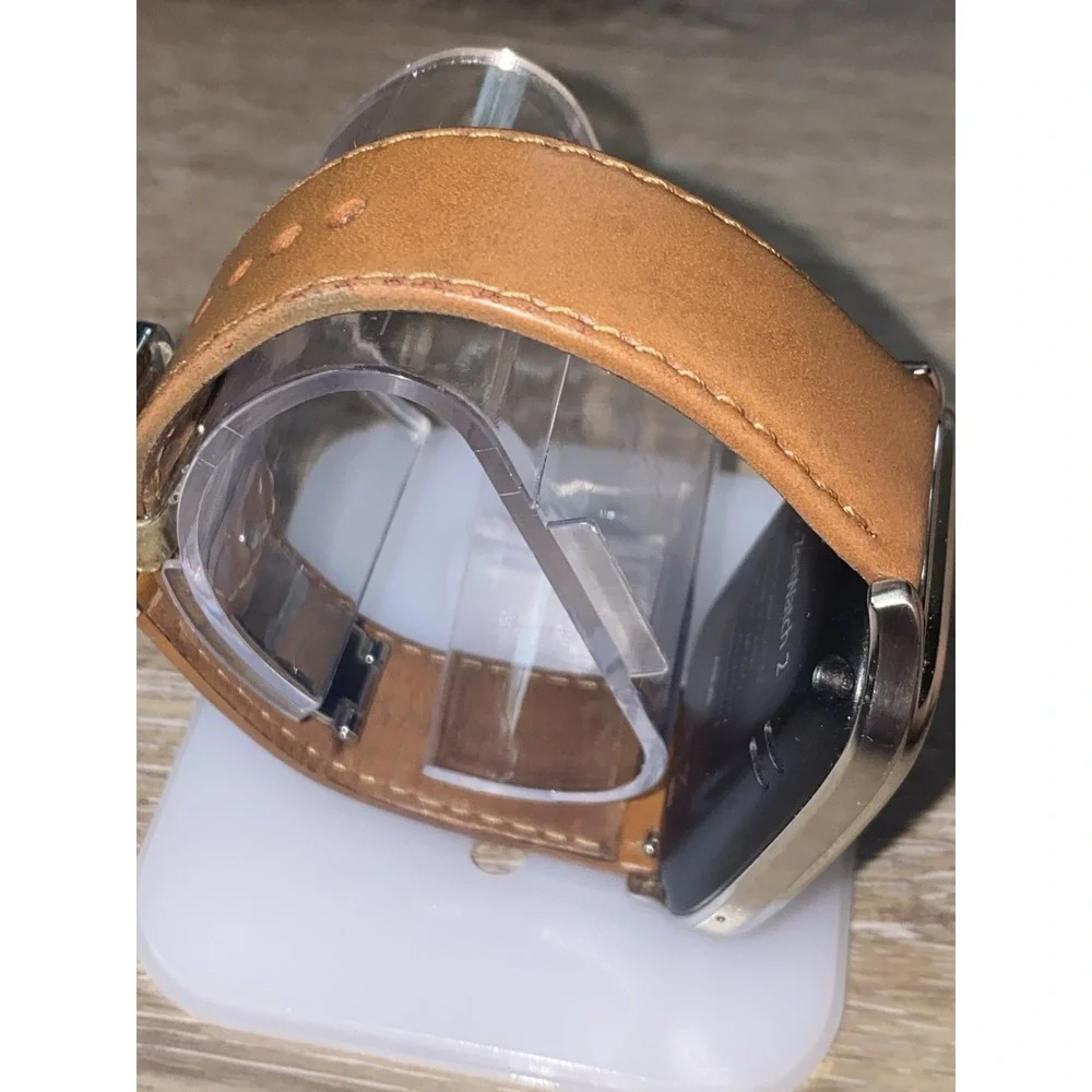 ASUS ZenWatch 2 WI501Q 45mm Smartwatch Stainless Steel Case Brown Leather Band